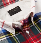 rag & bone - Tomlin Slim-Fit Button-Down Collar Checked Cotton-Flannel Shirt - Ivory