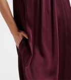 Stella McCartney Embellished halterneck satin jumpsuit