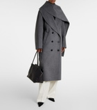 Róhe Scarf-detail wool and cashmere coat