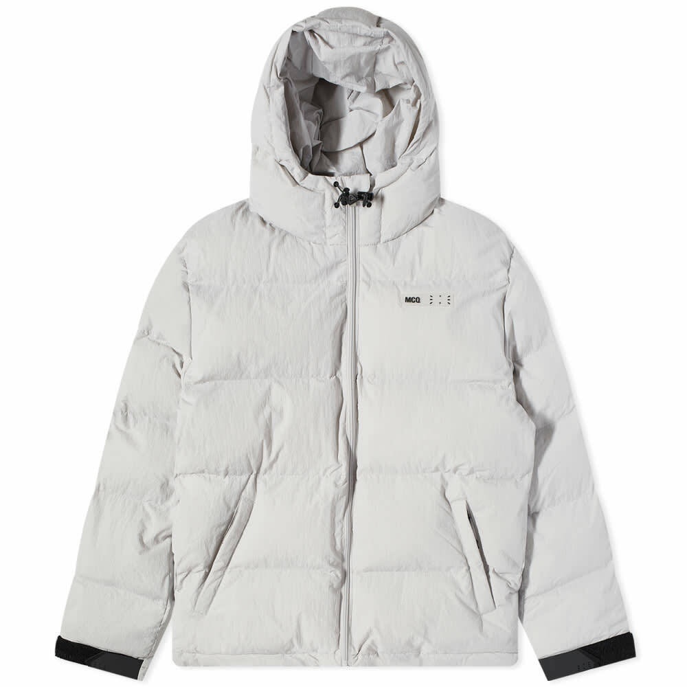 Mcq Recycled Hooded Puff (OPT.WHITE/MIXED Mel) L