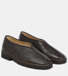 Lemaire Piped leather loafers