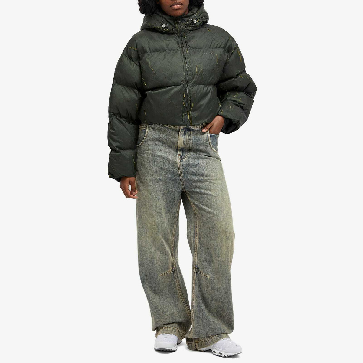 Daily Paper Women's Jorja Puffer Jacket in Cardamon Green