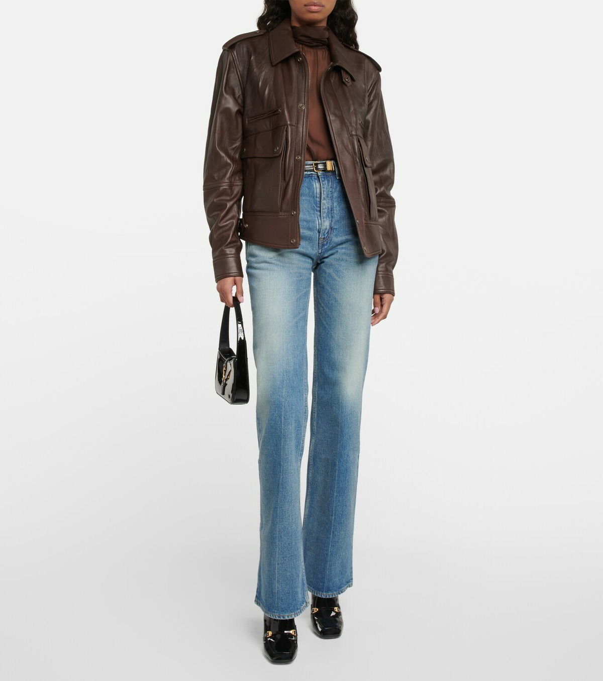 Saint Laurent - High-rise flared jeans Saint Laurent