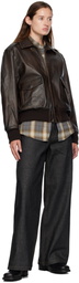 COOR Brown A2 Leather Jacket