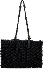 Jil Sander Black Tangle Net Tote