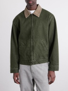 Aimé Leon Dore - Corduroy-Trimmed Denim Jacket - Green