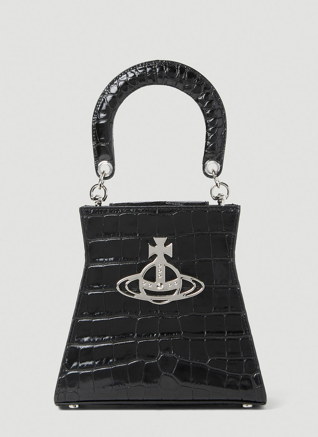 ☆Vivienne Westwood Black Shiny Patent Kelly Large Handbag☆ Vivienne Westwood - Kelly Large Handbag in Black Vivienne