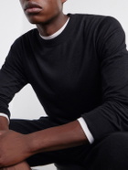 Mr P. - Cashmere and Silk-Blend Sweater - Black