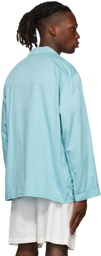 Cleverly Laundry Blue Long Sleeve Pyjama Shirt
