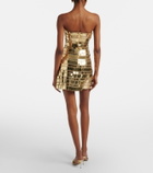 Rachel Gilbert Ariel embellished bustier dress