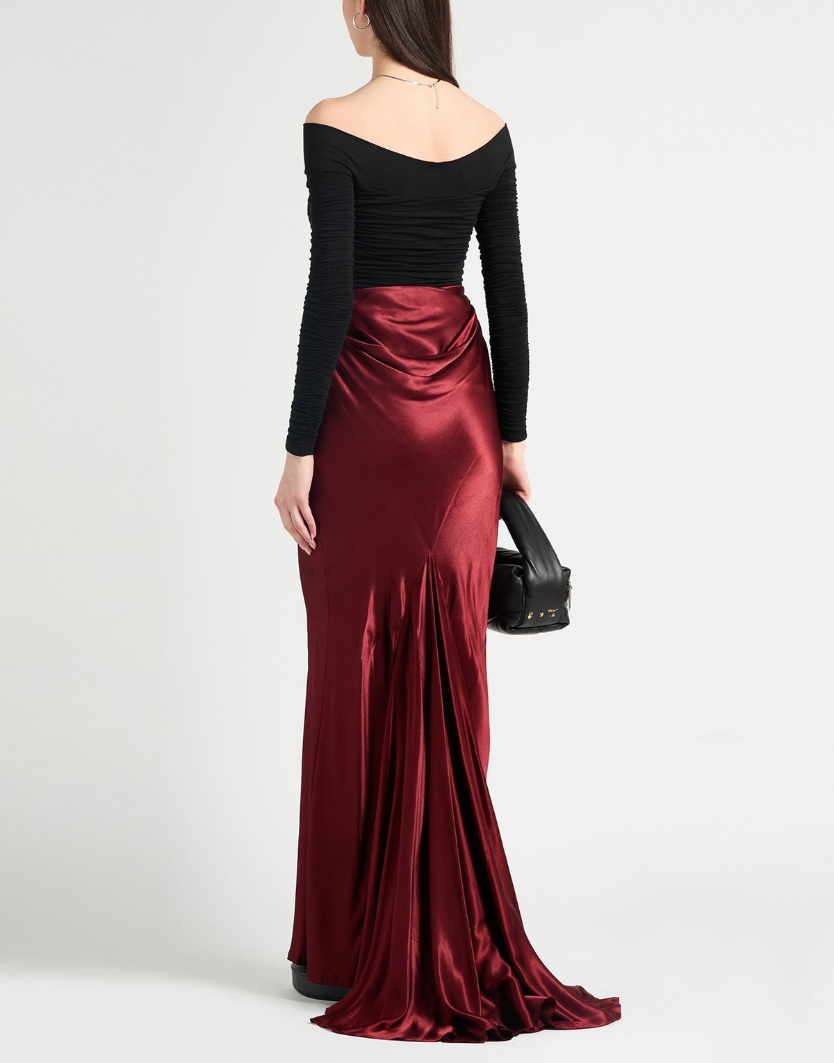 Ann Demeulemeester Womens Maxi skirt in Burgundy