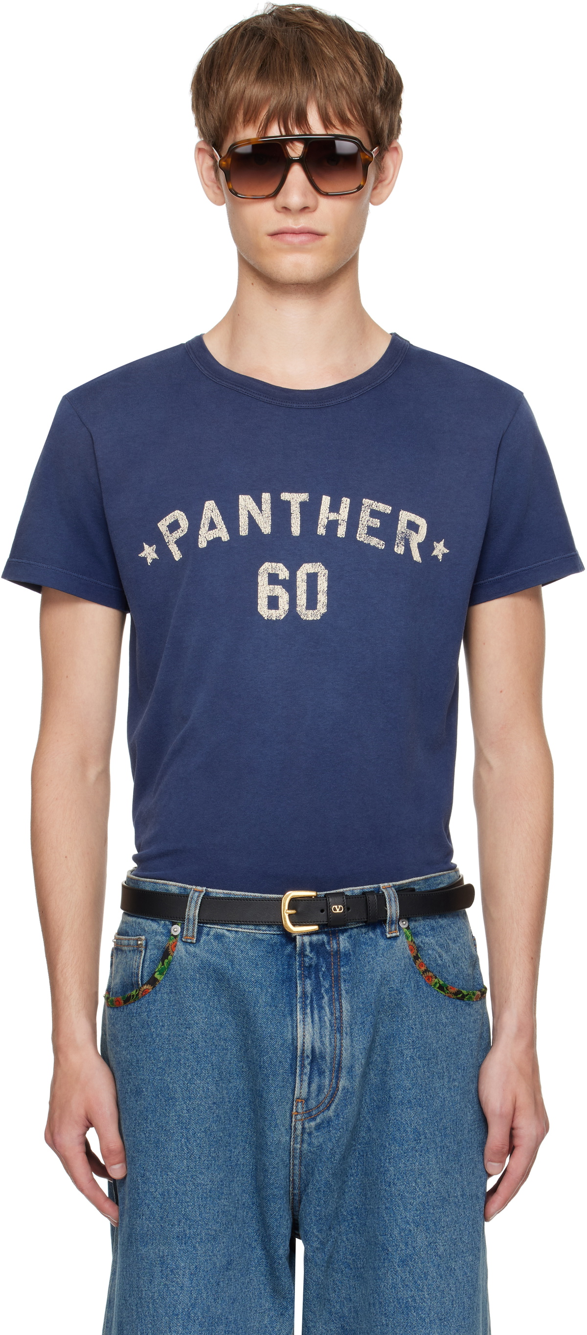 Valentino T Shirt Blue Mens Valentino