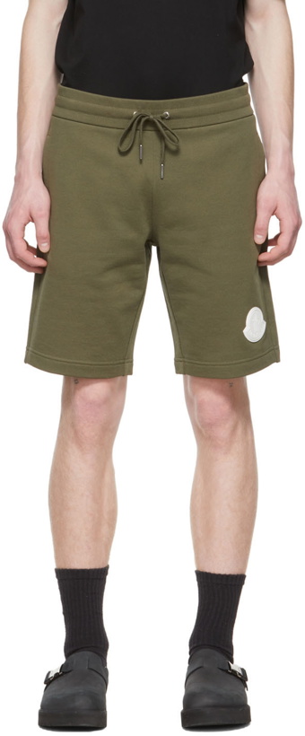 Photo: Moncler Khaki Cotton Shorts