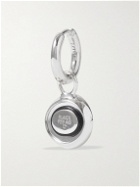 Maria Black - Marco Tyra Happy Rhodium-Plated and Resin Single Hoop Earring