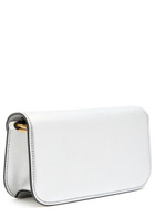 Valentino Locò Small Metallic Grained Leather Shoulder bag - Silver - One Size
