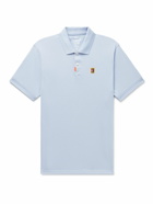 Nike Tennis - Heritage Slim-Fit Dri-FIT Cotton-Blend Piqué Tennis Shirt - Blue