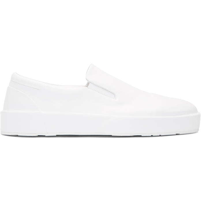 Jil Sander White Softy Slip-On Sneakers Jil Sander