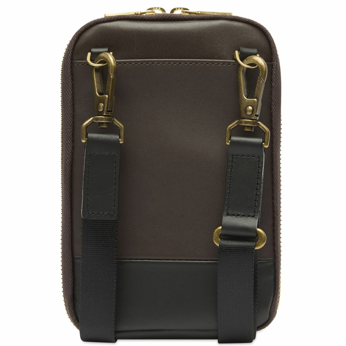 Master-Piece Gloss Leather Shoulder Bag in Brown 