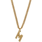 MSGM Gold M Necklace