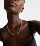 Suzanne Kalan Block-Chain 18kt gold necklace with diamonds