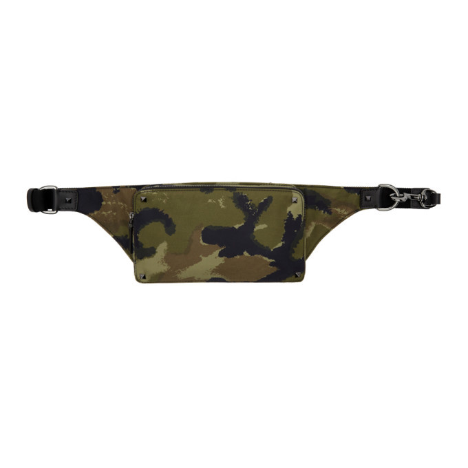 Photo: Valentino Green Valentino Garavani Camo Fanny Pack