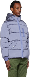 Stone Island Navy Iridescent Down Jacket