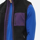 Hikerdelic Men's Solari Fleece Gilet in Black