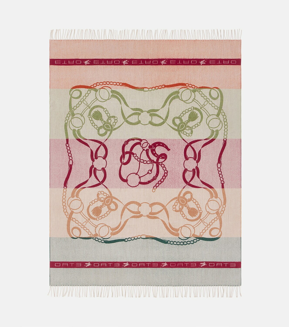 Etro Fringe-trimmed wool jacquard throw