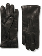 Loro Piana - Harris Leather Gloves - Black