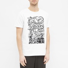 Alexander McQueen Men's Embroidered Script Logo T-Shirt in White