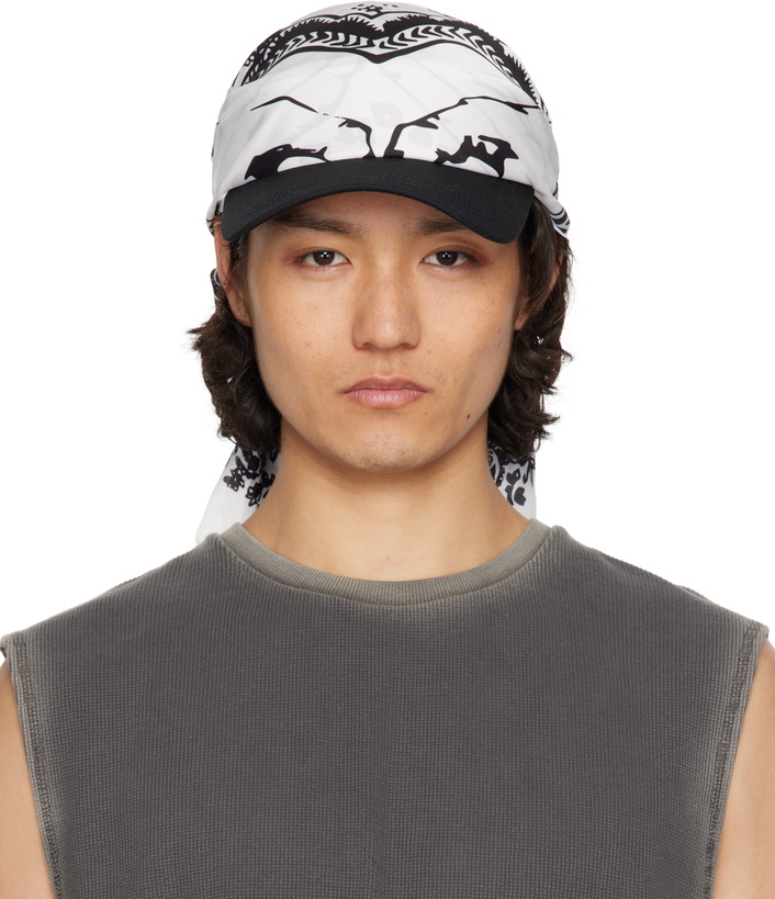 Photo: We11done Black & White Bandana Scarf Cap