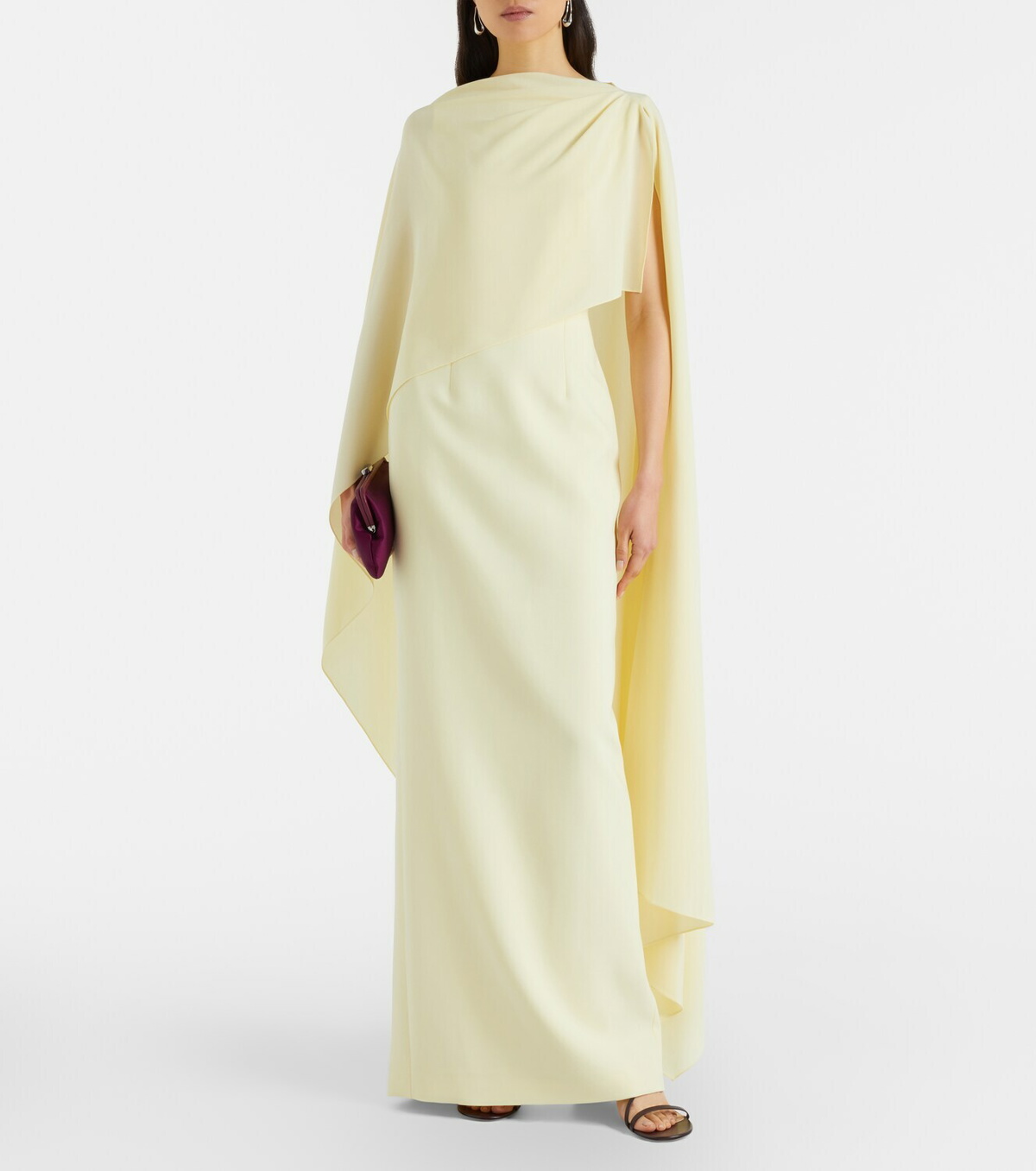 Roksanda Demetria asymmetric crêpe gown