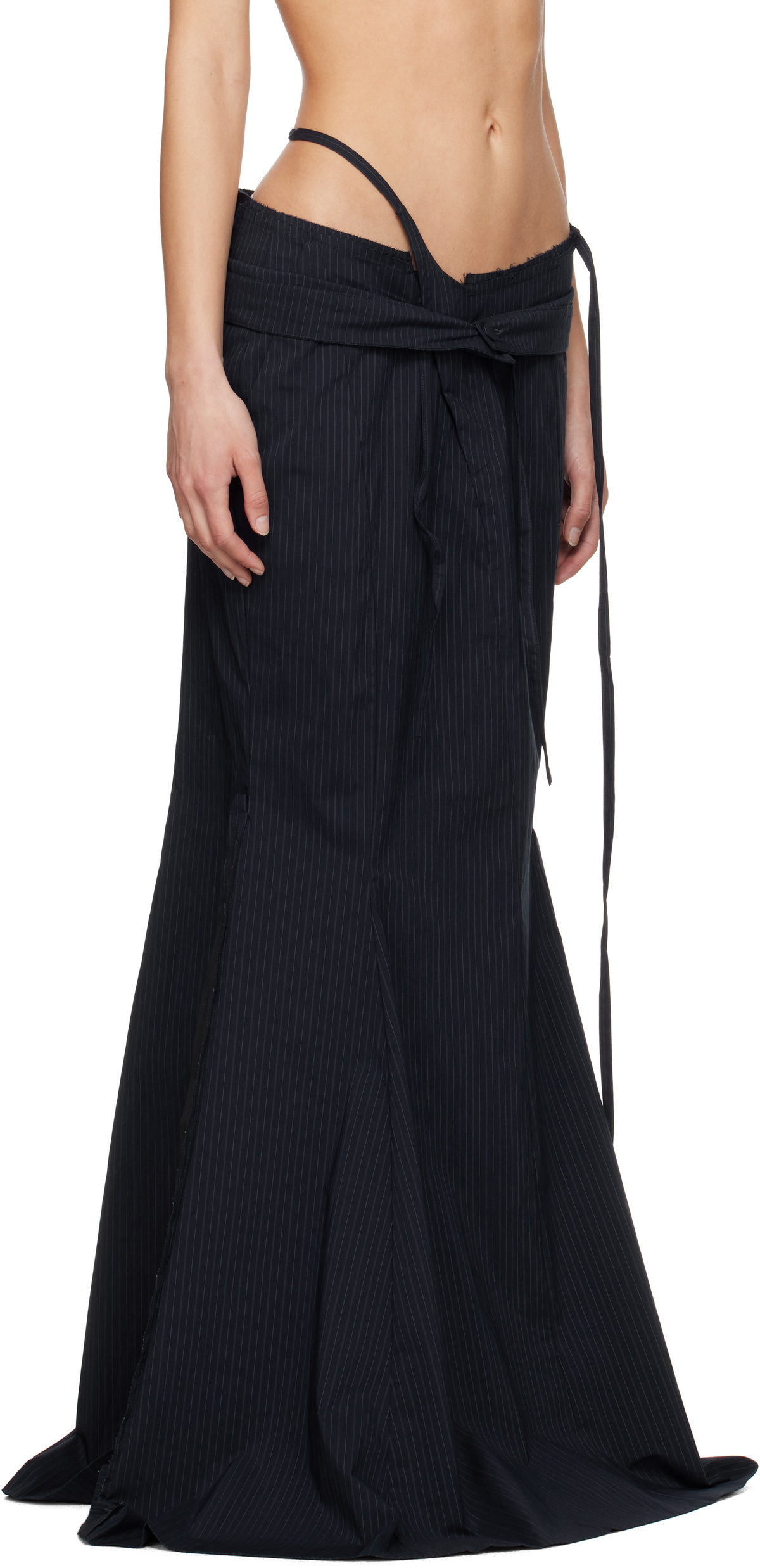 Ottolinger Navy Mermaid Suit Maxi Skirt