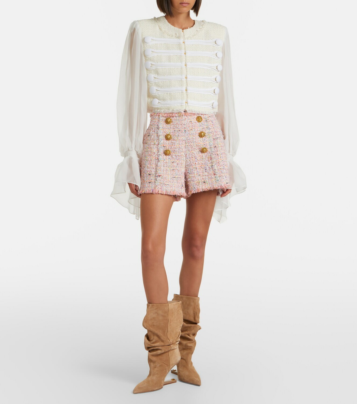 Balmain Tweed shorts