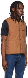 Paul Smith Brown Recycled Nylon Quilted Vest
