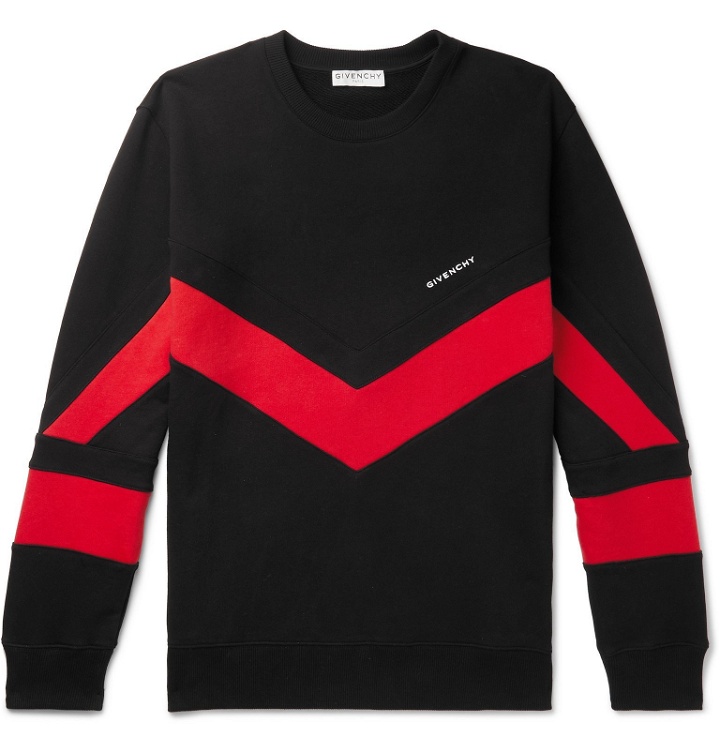 Photo: Givenchy - Logo-Embroidered Loopback Cotton-Jersey Sweatshirt - Black