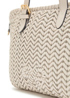 Anya Hindmarch The Neeson Small Woven Leather Tote - Off White - One Size