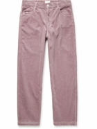 Marant - Jorje Wide-Leg Cotton and Linen-Blend Corduroy Trousers - Purple