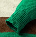 Bellerose - Striped Cotton Sweater - Green