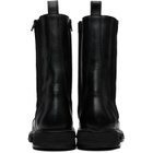Balenciaga Black Truck Laceup Boots