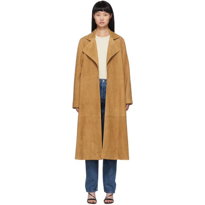 Toteme Tan Zadar Suede Coat Toteme