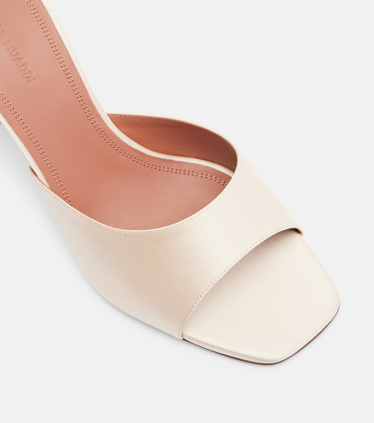 Amina Muaddi Lupita satin mules
