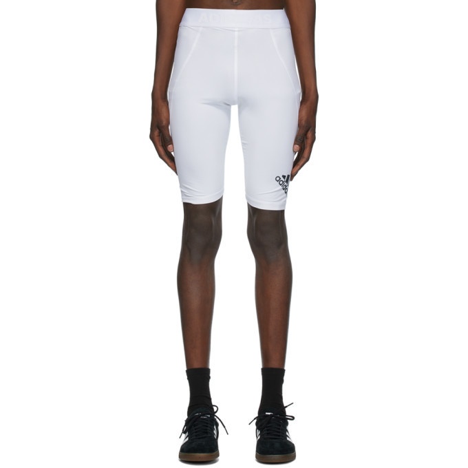 Photo: adidas Originals White Alphaskin Sport Tight Shorts