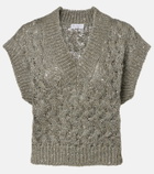 Brunello Cucinelli Sequined sweater vest