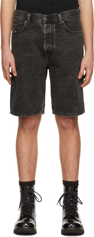 Photo: Diesel Black Cotton Shorts