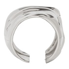 Maison Margiela Silver Long Crumpled Ring