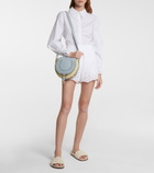 Chloe - Marcie Small raffia crossbody bag