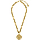 Versace Gold Large Medusa Crystal Chain Necklace