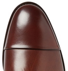 Paul Smith - Ernest Cap-Toe Polished-Leather Derby Shoes - Men - Brown