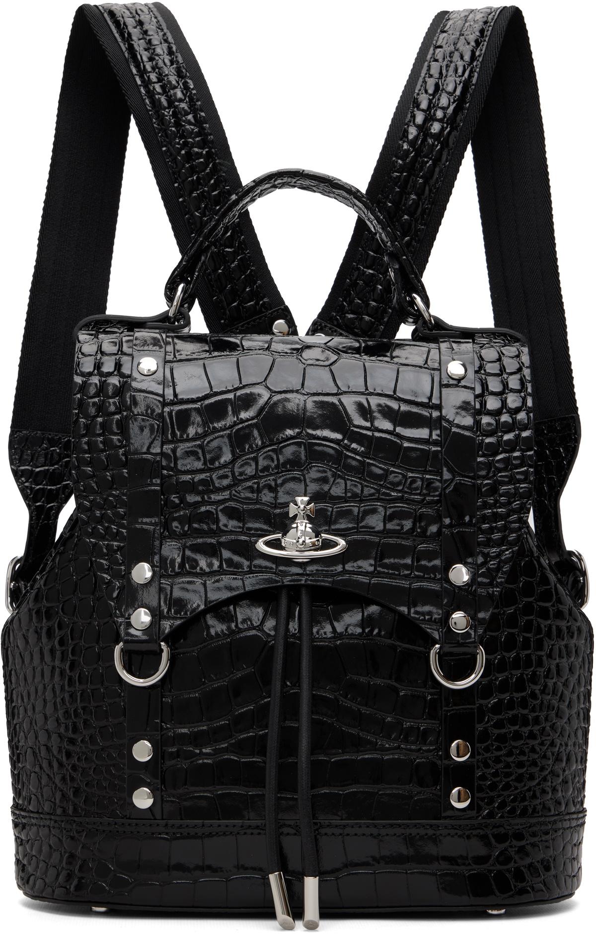 NO/FAITH STUDIOS Black Denim Multipocket Bag